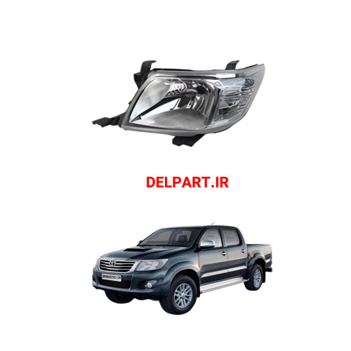 طلق چراغ جلو  تویوتا hilux 2012