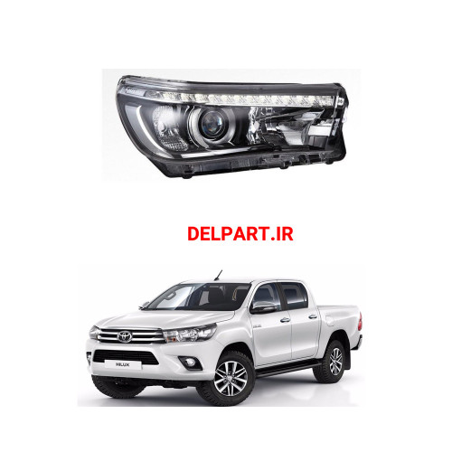 طلق چراغ جلو تویوتا  hilux 2018